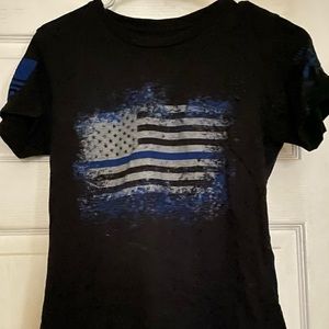 Thin Blu line grunt style T-shirt